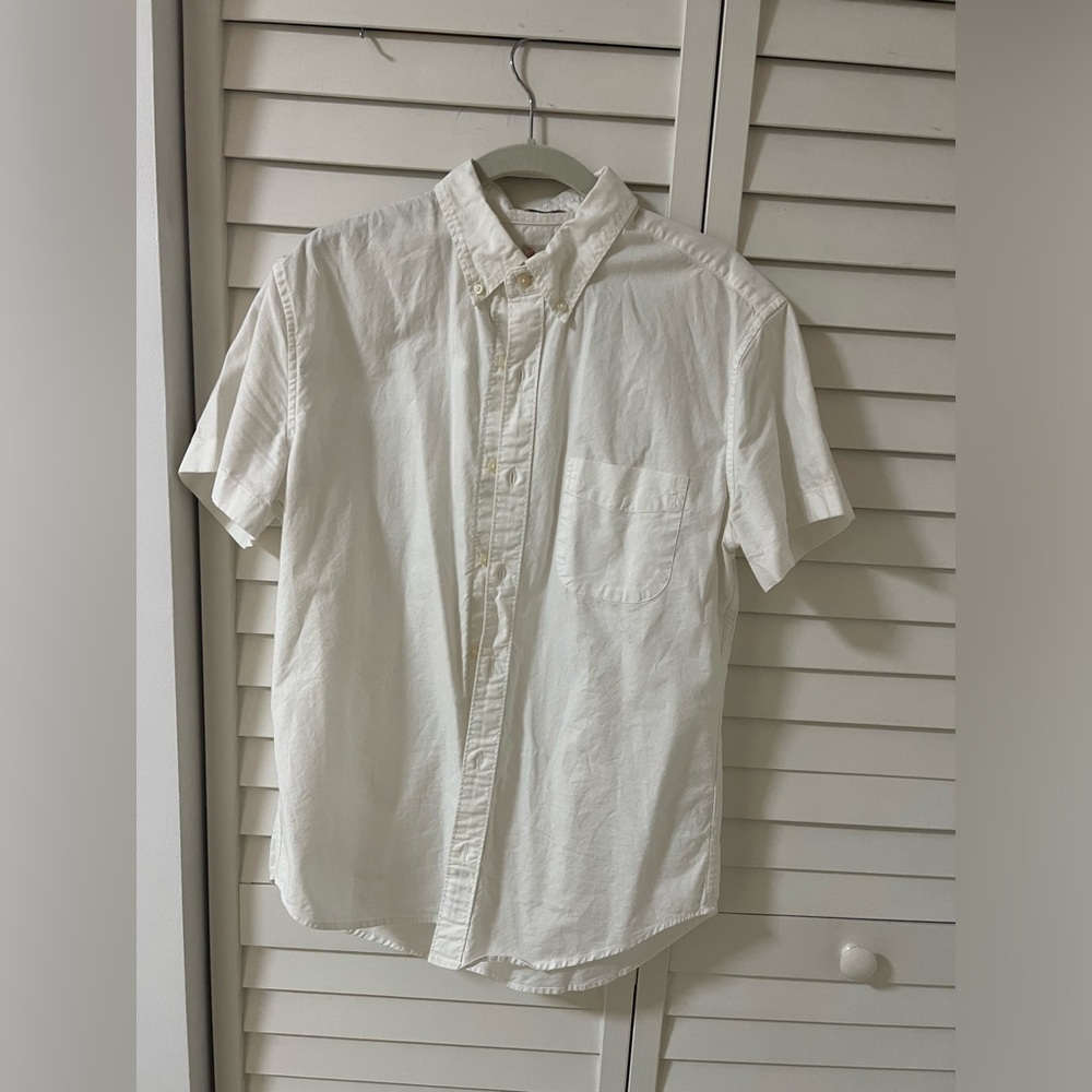 J. Crew white button down slim fit shirt